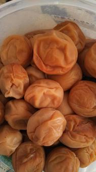 自家製の美味しい梅干し 梅干し,梅,保存食の写真素材