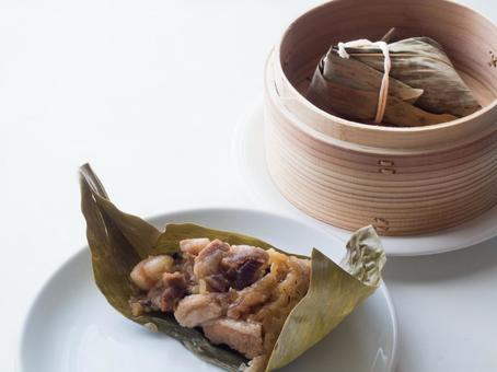 中華ちまきと蒸籠 中華ちまきと蒸籠 ちまき,粽,中華の写真素材