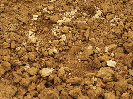 茶色い耕作地クローズアップの写真