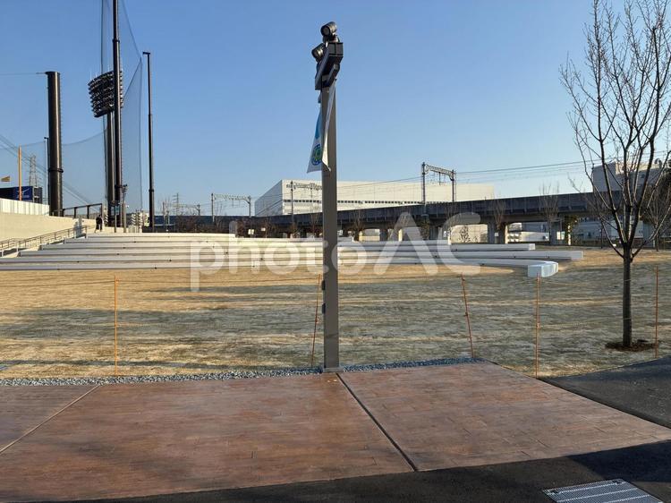 日鉄鋼板SGLスタジアム尼崎の広場 阪神,尼崎市,尼崎の写真素材