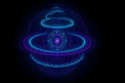 ホログラム魔法陣 ホログラム魔法陣の写真