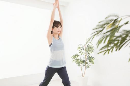 ヨガ ヨガ ヨガ,女性,人物の写真素材