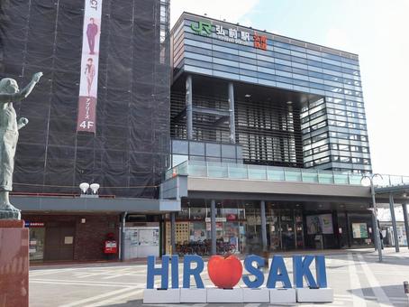 JR奥羽本線 弘前駅 jr奥羽本線,弘南鉄道弘南線,弘前駅の写真素材