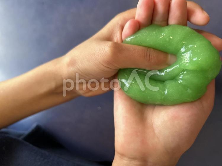 スライム遊び スライム,子供,遊びの写真素材