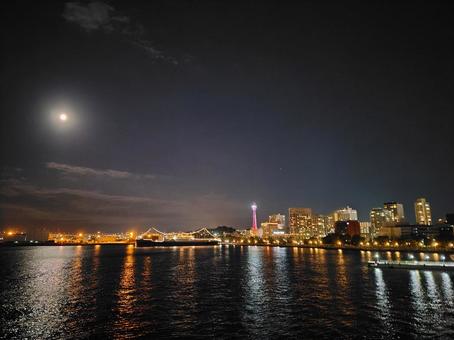 横浜の夜景 横浜の夜景 横浜,横浜の海,横浜の観光地の写真素材