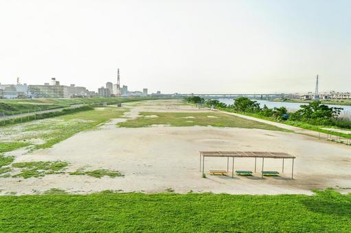 墨田区 墨田野球場Ａ面（東京） 墨田区,墨田野球場,野球場の写真素材