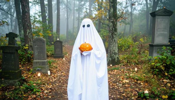 ハロウィンのおばけ ハロウィンのおばけの写真