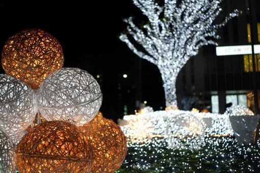 イルミネーション2 クリスマス,クリスマスツリー,イルミネーションの写真素材