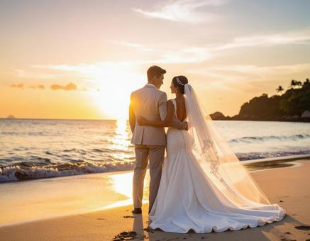海辺の結婚式 海辺の結婚式の写真