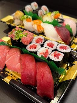 パック寿司 寿司,パック,スーパーの写真素材