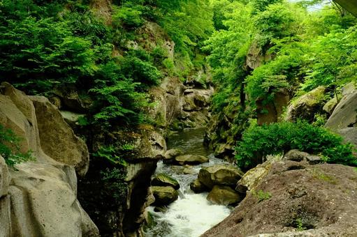磊々峡 磊々峡,渓谷,谷の写真素材