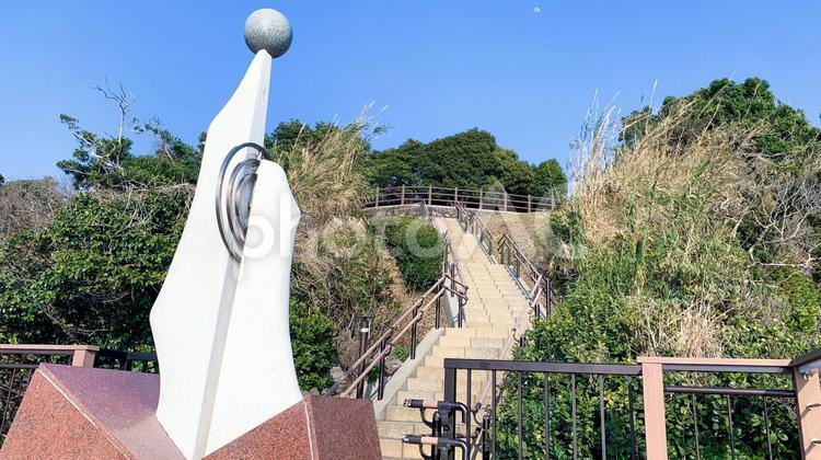 日本本土最西端 神崎鼻公園の風景 神崎鼻公園,最西端,日本本土の写真素材
