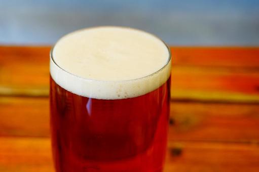 Freshly poured draft beer craft beer Freshly poured draft beer craft beer