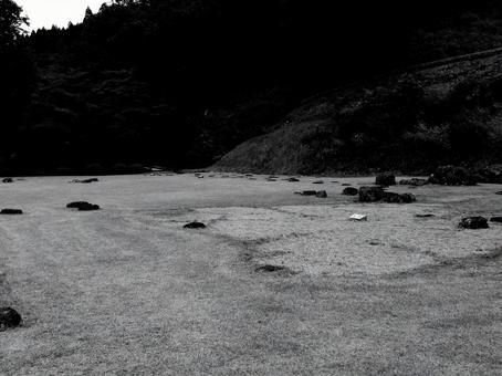 福井県-一乗谷朝倉氏遺跡-中の御殿跡 福井県-一乗谷朝倉氏遺跡-中の御殿跡 一乗谷,朝倉氏遺跡,中の御殿跡の写真素材