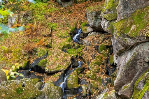 秋の磊々峡⒇ 秋,紅葉,磊々峡の写真素材