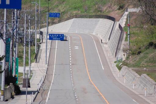 Camino, camino de curvas, kanazawa, cuesta abajo, JPG