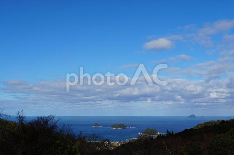 冬の舞鶴の海 海,空,風景の写真素材