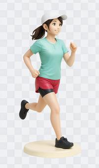 走る女性_フィギュア 走る女性_フィギュアの写真