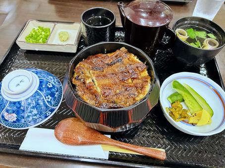 ひつまぶし ひつまぶし ひつまぶし,うなぎ,鰻の写真素材