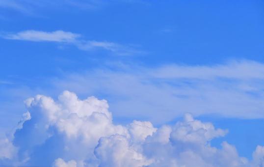空画像・背景素材/入道雲・青空 空画像・背景素材/入道雲・青空の写真