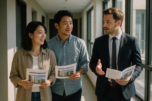 移住後の部屋探しの様子の写真