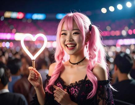 推し活女子・ハート！の写真