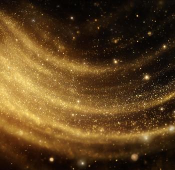 光の粒子が渦巻く幻想的な背景の写真