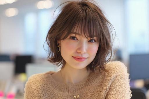 秋服を着た女性-10 秋服を着た女性-10の写真