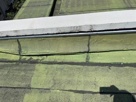 傷んだ屋上の防水 屋根,防水,雨漏りの写真素材