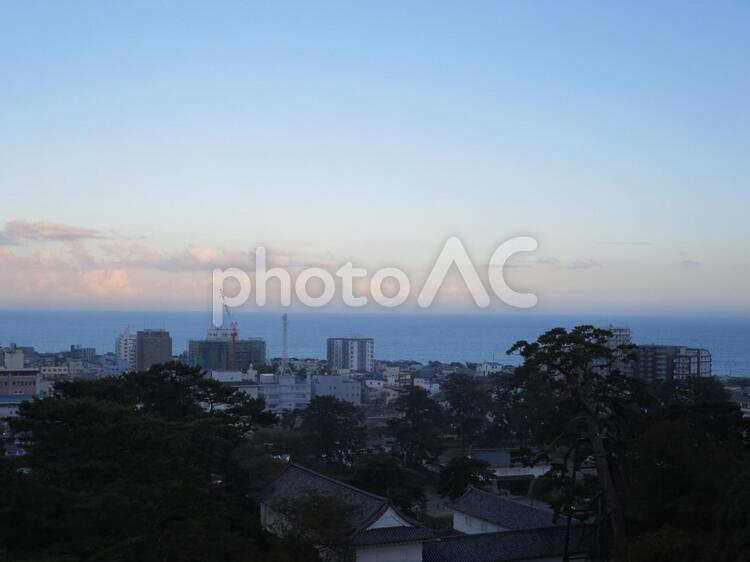 小田原城からの眺望 小田原城,日本の城,城の写真素材