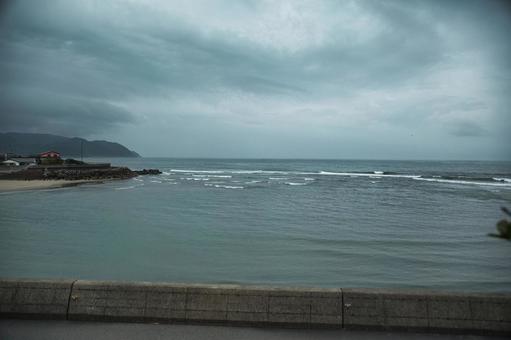Photo, sea, cloudy, sky, 