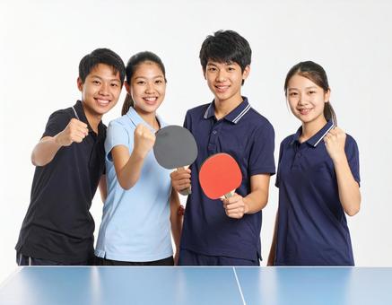卓球チームの仲間たち 卓球チームの仲間たちの写真