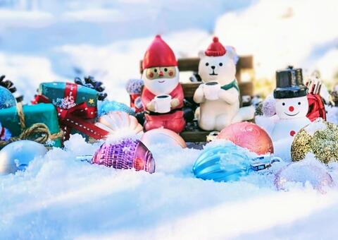 クリスマスのホットなひととき クリスマス,雪,12月の写真素材