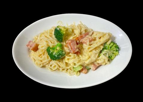 カルボナーラ カルボナーラ,ベーコン,麺の写真素材