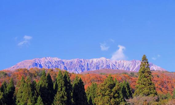 秋の鳥取大山 鳥取大山,秋,晩秋の写真素材
