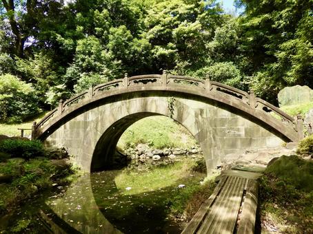 小石川後楽園円月橋4 小石川後楽園,後楽園,円月橋の写真素材