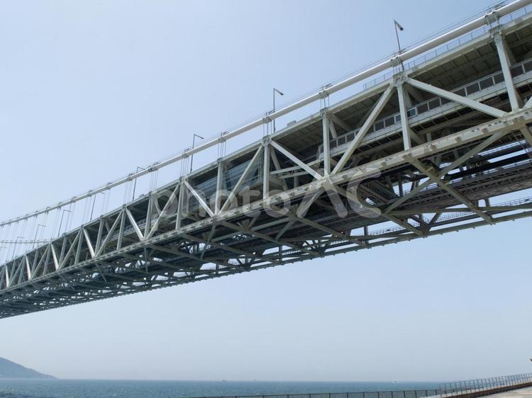 明石海峡大橋の内部 明石海峡大橋,明石海峡,兵庫の写真素材