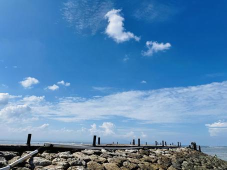 Photo, sky, blue sky, sunny, 