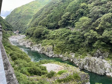 大歩危 大歩危 徳島県,三好市,吉野川の写真素材