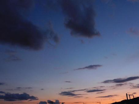 夕暮れ空 夕暮れ空の写真