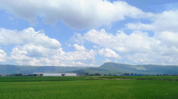 阿蘇の田園風景2 阿蘇の田園風景2の写真