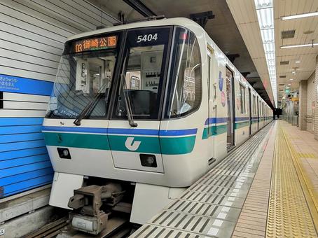 Photo, kobe municipal subway, kobe city, coastline, 