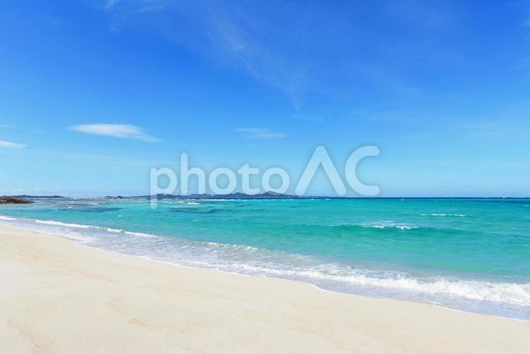 沖縄の美しい海 沖縄,海,ビーチの写真素材