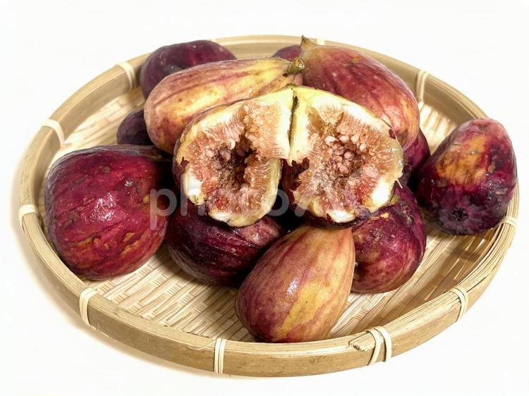 摘みたてのいちじく いちじく,果物,食べ物の写真素材