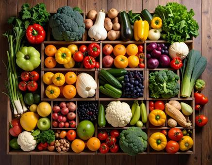 採れたての新鮮な野菜 果物 産地直送4 採れたての新鮮な野菜 果物 産地直送4の写真