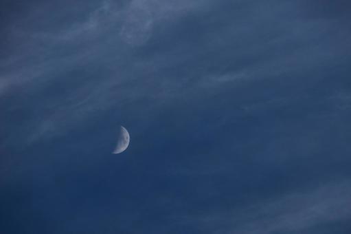 Photo, month, crescent moon, cloud, 