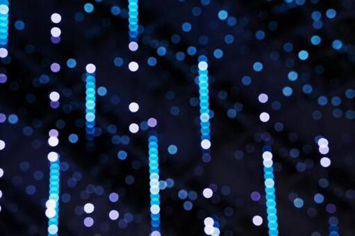 博多駅のイルミネーション（玉ボケ）7 玉ボケ,光の森,博多駅前広場の写真素材