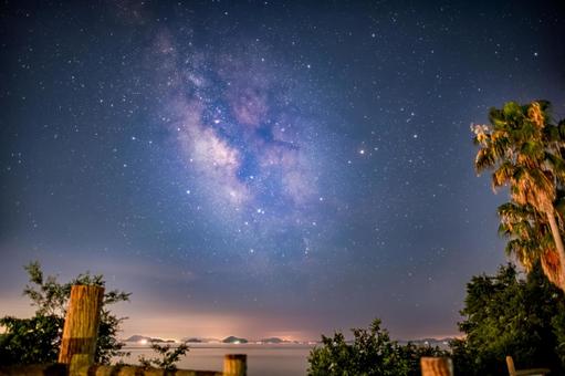 岩谷展望台 岩谷展望台,夜,風景の写真素材