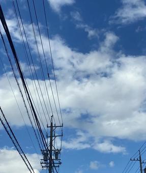 空 空,雲,青空の写真素材