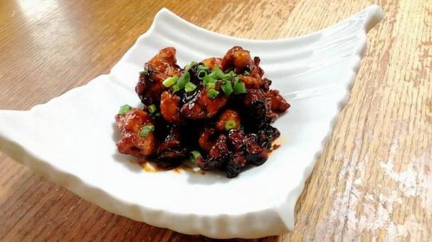 ヤンニョムチキン ヤンニョムチキン,鶏肉,ヤンニョムの写真素材